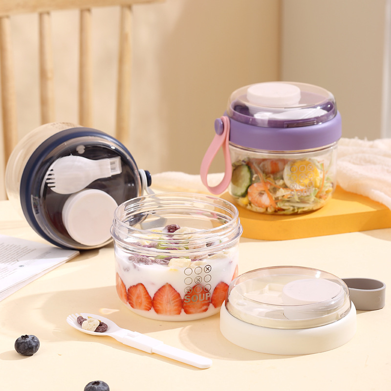 Meal Prep Yogurt Cups - Copo de salada reutilizável à prova