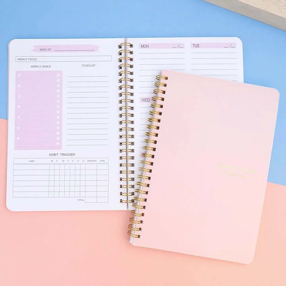 Meal Prep Planner - Planejador Semanal A5, Caderno Diário Simples
