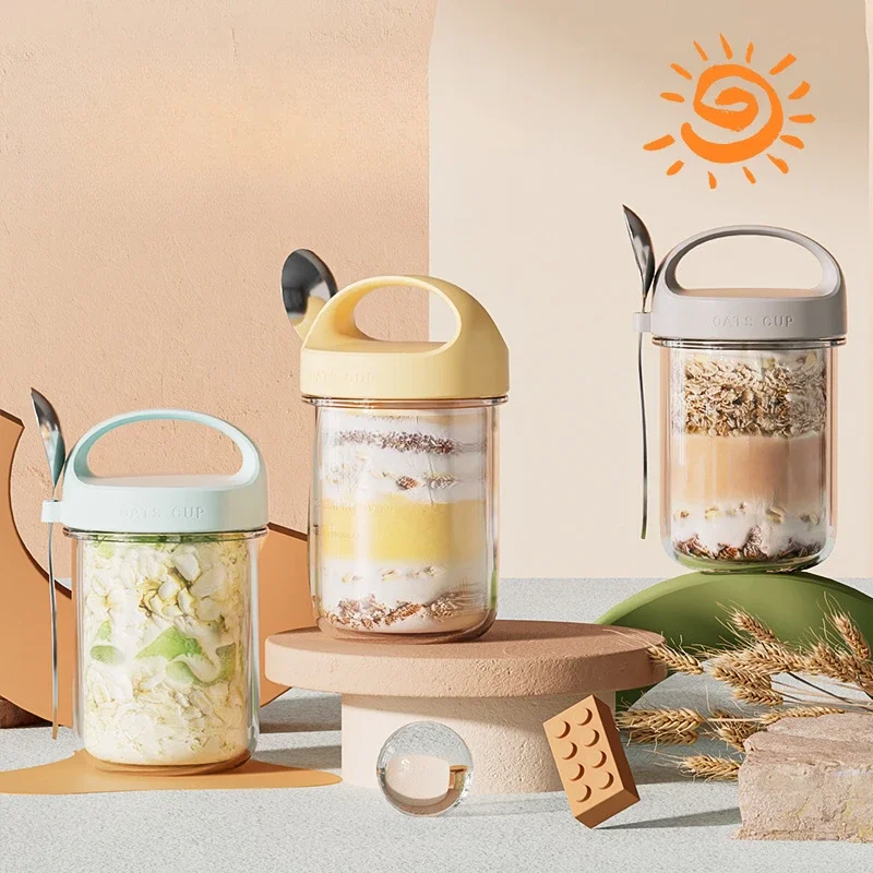 Meal Prep Oatmeal Jars - 420ml novos copos de café da