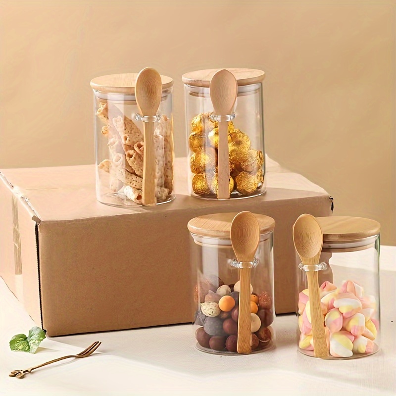 Meal Prep Jar - Frasco de doces de 280ml, frasco