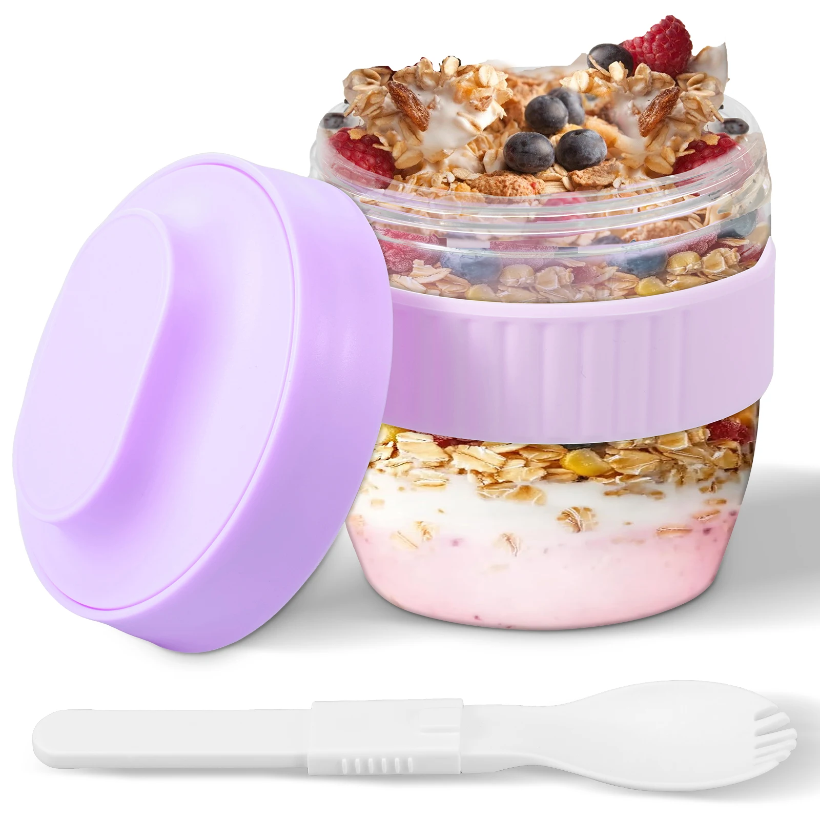 Meal Prep Oatmeal Jars - Recipiente para Overnight Oats de Camada
