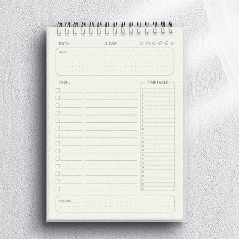 Meal Prep Planner - Notebook planejador semanal diário à prova