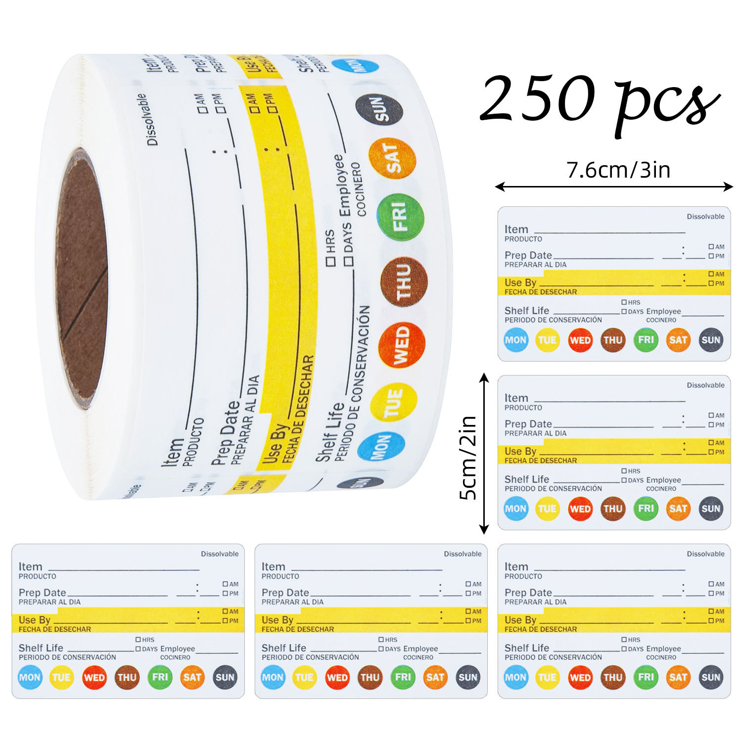 250 Etiquetas Adesivas Imperme - Meal Prep Jar avaliação e preço