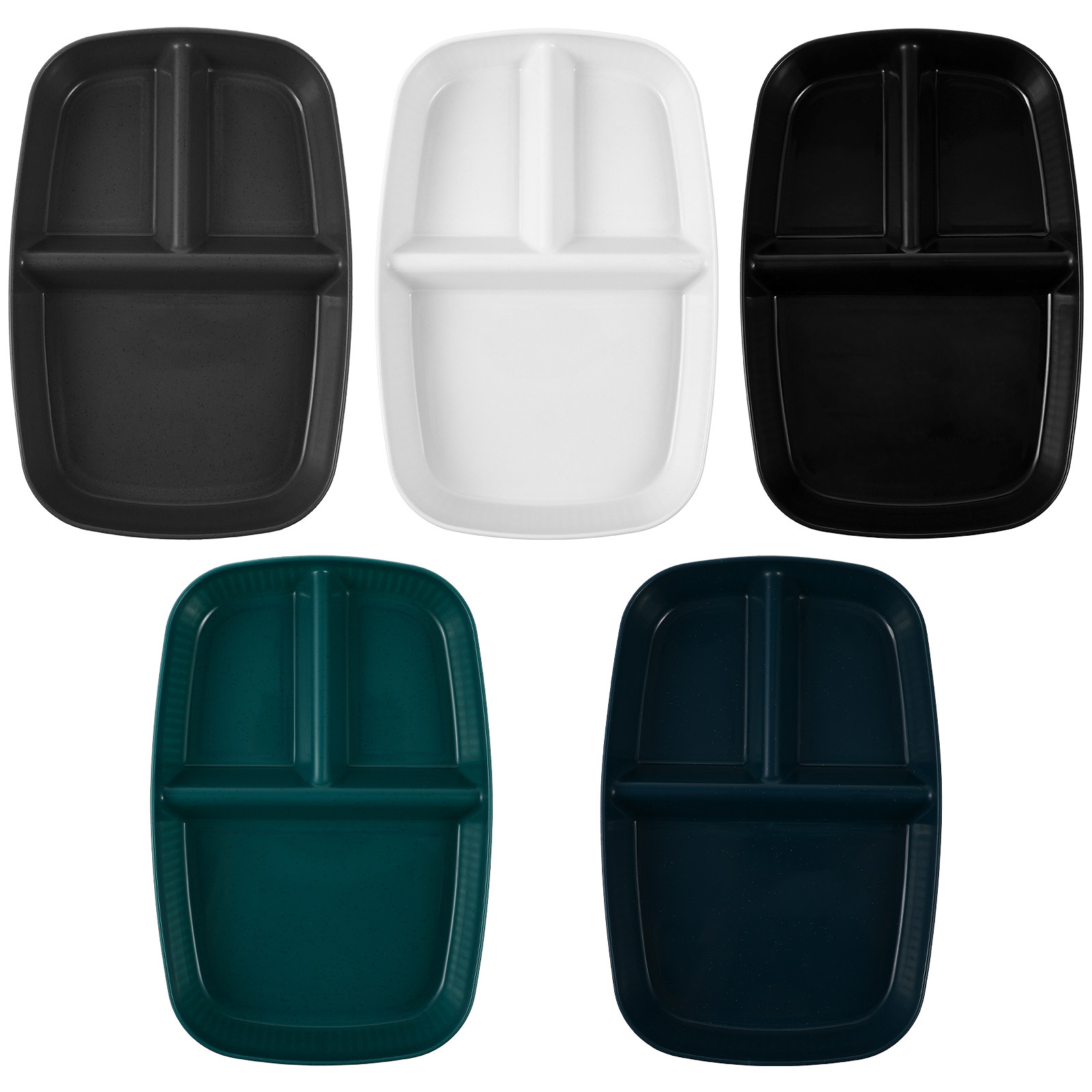 Conjunto de 5 Pratos Divididos - Meal Prep Diet avaliação e preço
