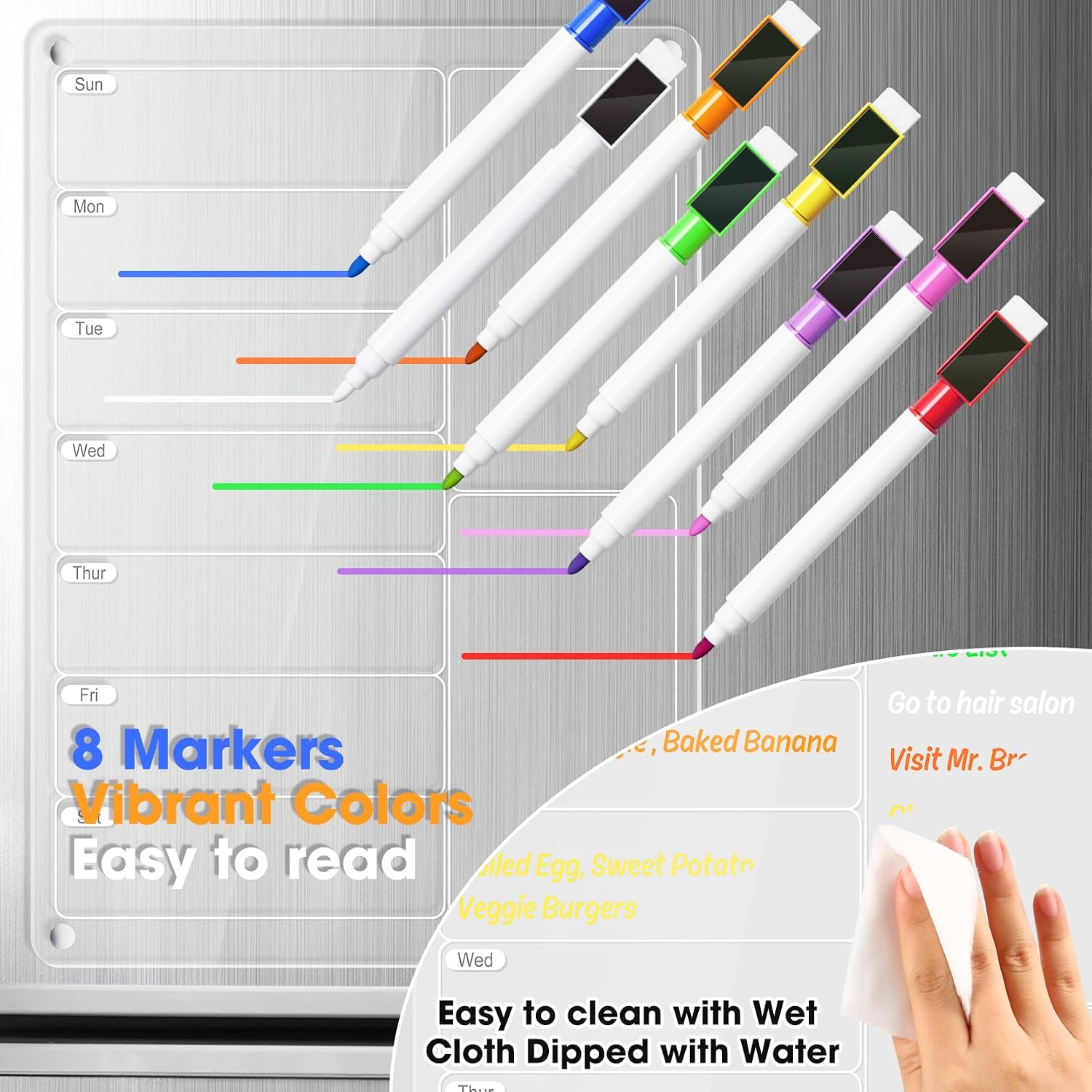 Quadro Magnético de Acrílico T - Meal Prep Planner avaliação e preço