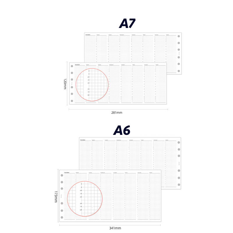 Fromthenon 10 Folhas A6/A7: Re - Meal Prep Planner avaliação e preço