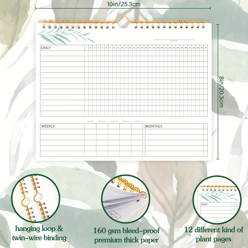 1pc habitat rastreador calendá - Meal Prep Planner avaliação e preço
