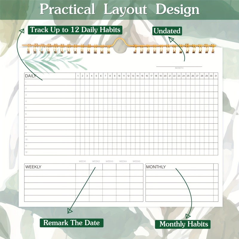 1pc habitat rastreador calendá - Meal Prep Planner avaliação e preço