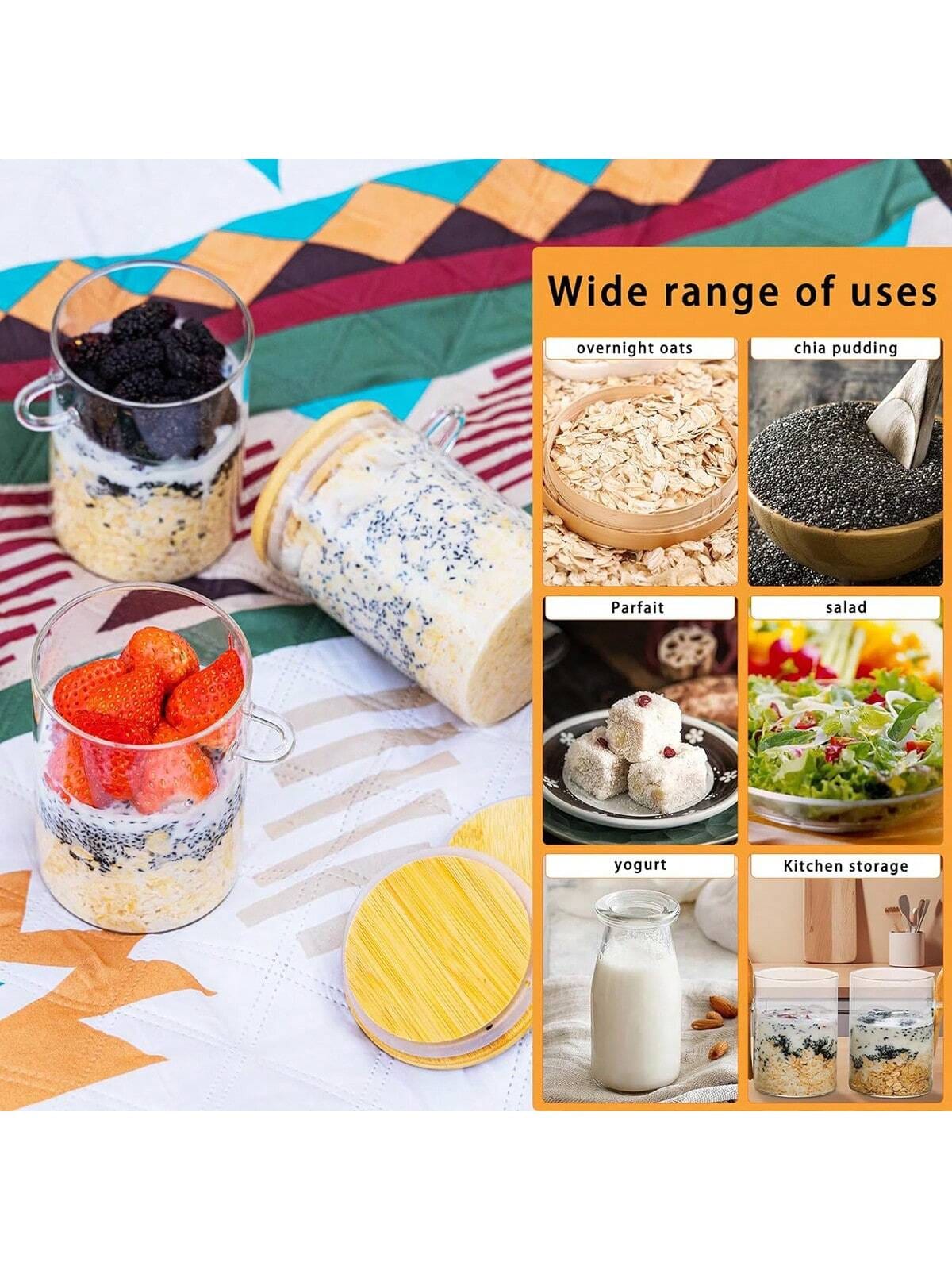 Conjunto de 4 Potes para Overn - Meal Prep Yogurt Cups avaliação e preço