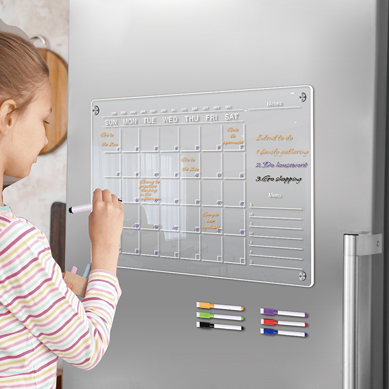 Clear Acrílico Imã de geladeir - Meal Prep Planner avaliação e preço
