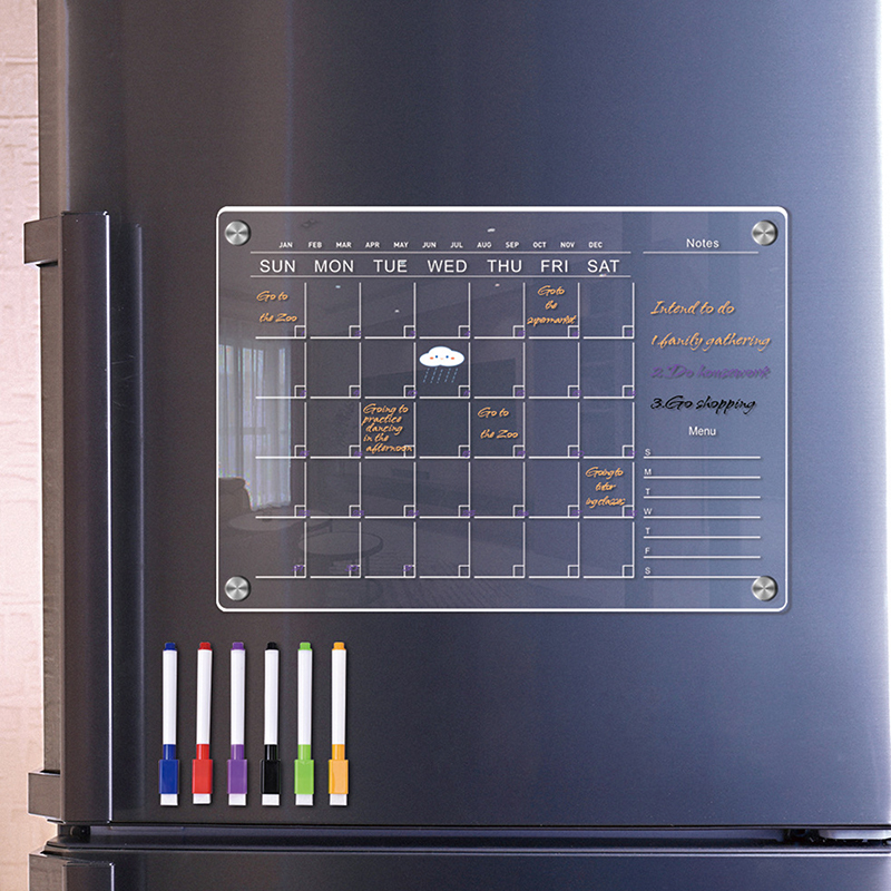 Clear Acrílico Imã de geladeir - Meal Prep Planner avaliação e preço