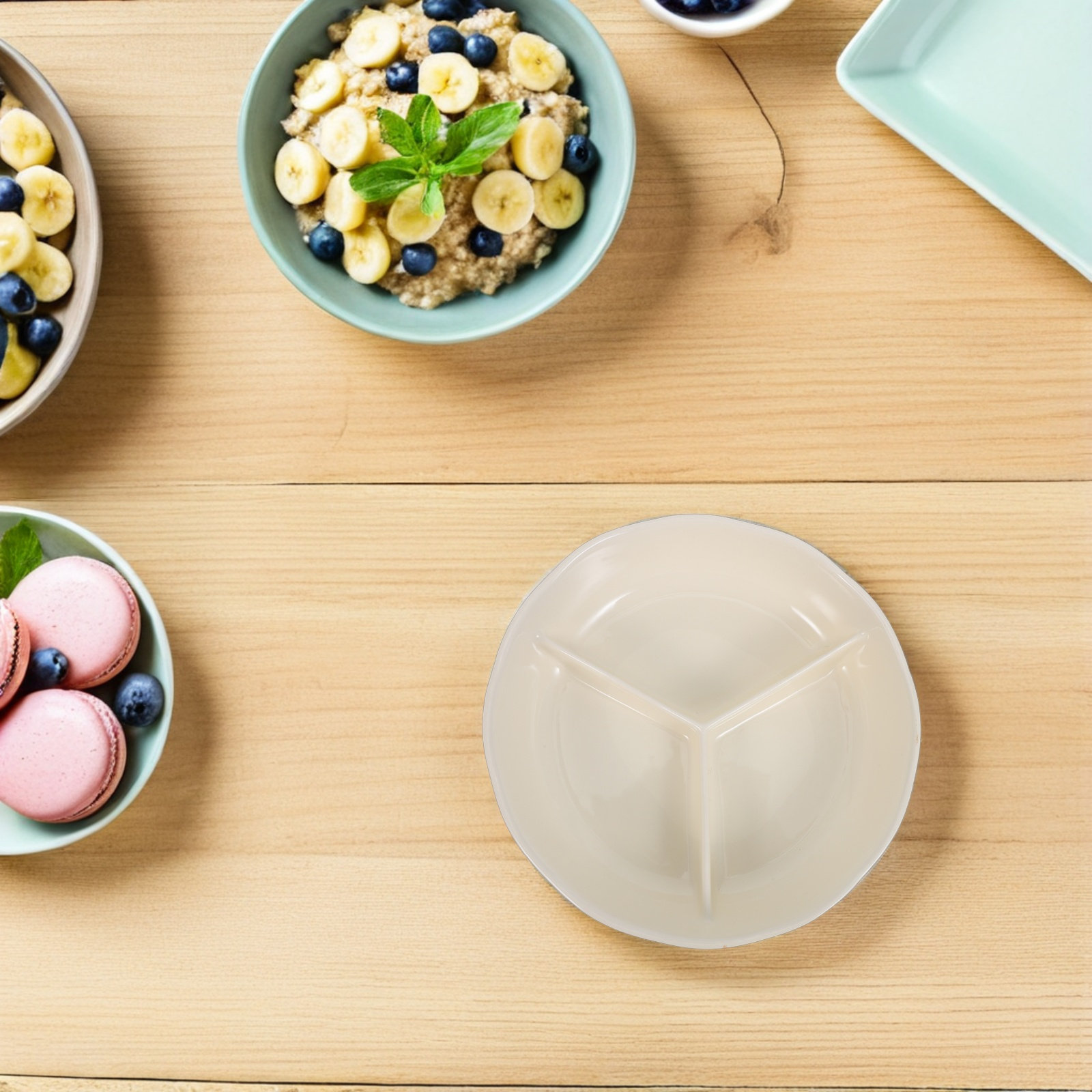 Prato de Jantar Cerâmico Divid - Meal Prep Healthy avaliação e preço