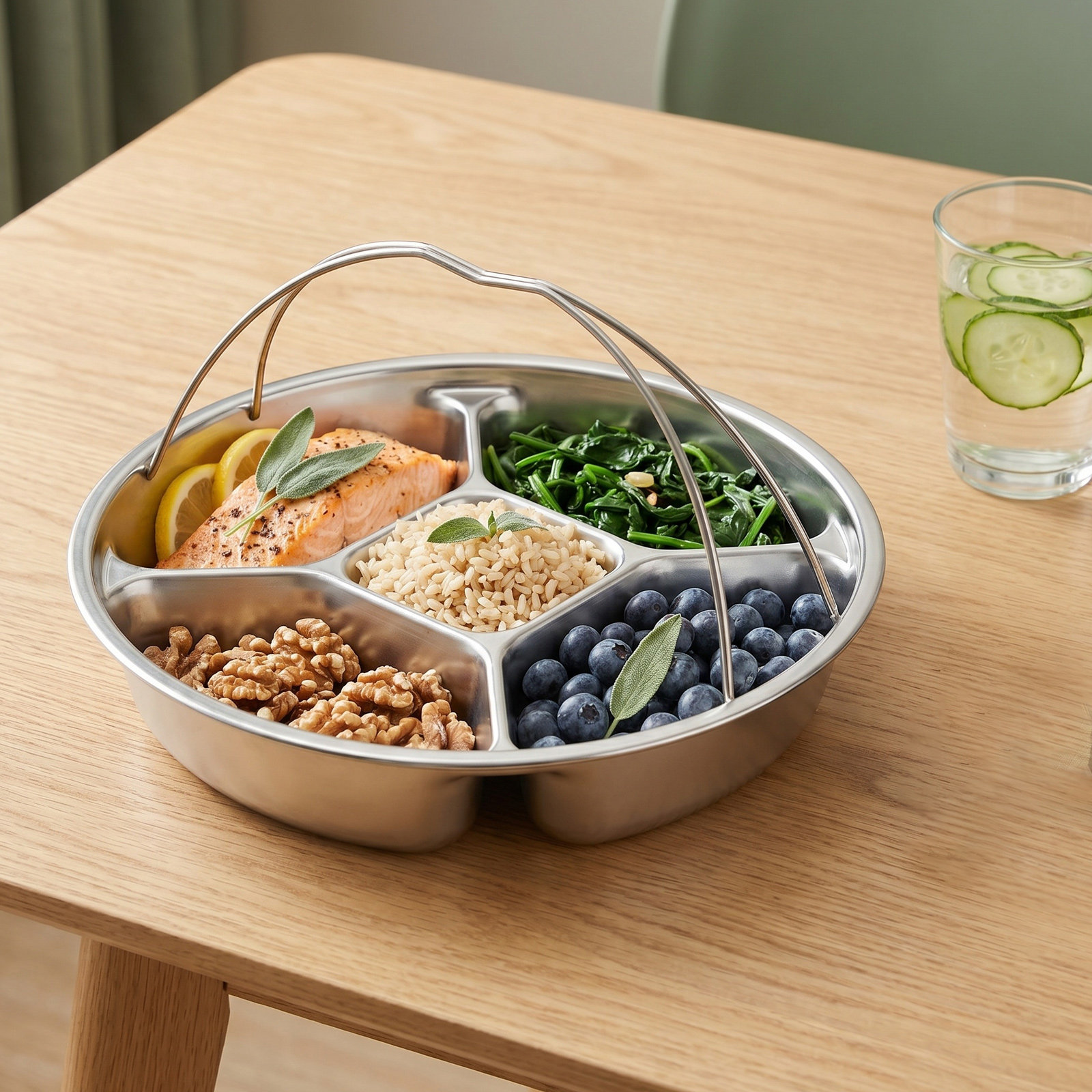 Prato de Controle de Porções e - Meal Prep Diet avaliação e preço
