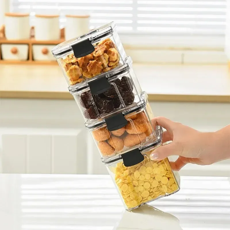 1PC Grain Sealed Jar Coarse Ce - Meal Prep Jar avaliação e preço
