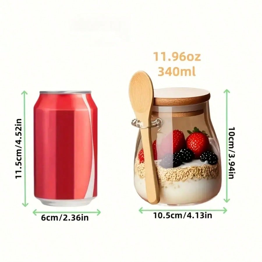 Conjunto de 4 Potes de Vidro T - Meal Prep Yogurt Cups avaliação e preço