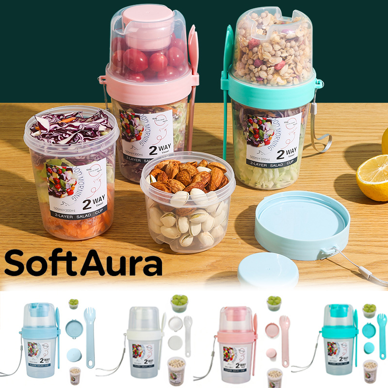SoftAura Copos para Café da Ma - Meal Prep Jar avaliação e preço