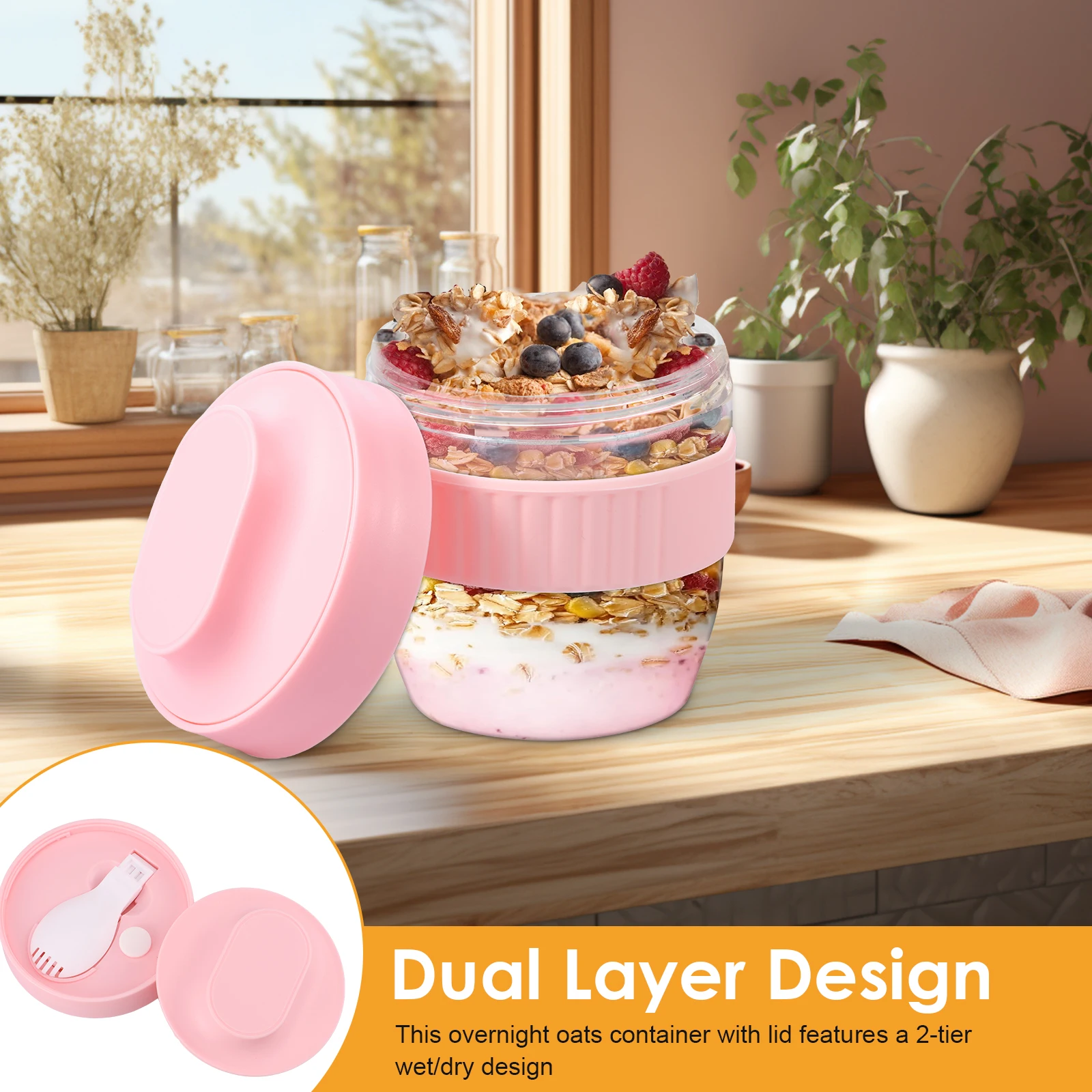Recipiente para Overnight Oats - Meal Prep Oatmeal Jars avaliação e preço