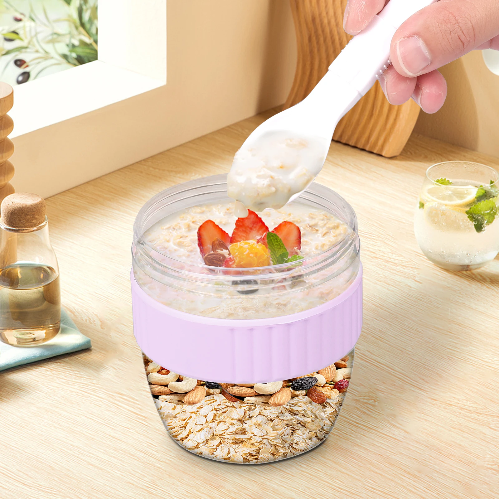 Recipiente para Overnight Oats - Meal Prep Oatmeal Jars avaliação e preço