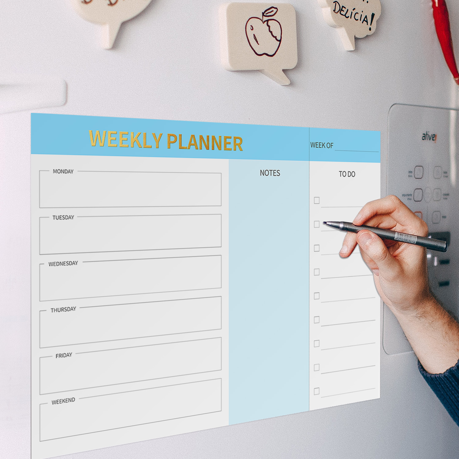 Planejador semanal magnético p - Meal Prep Planner avaliação e preço